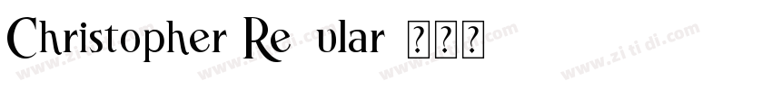 Christopher Regular字体转换